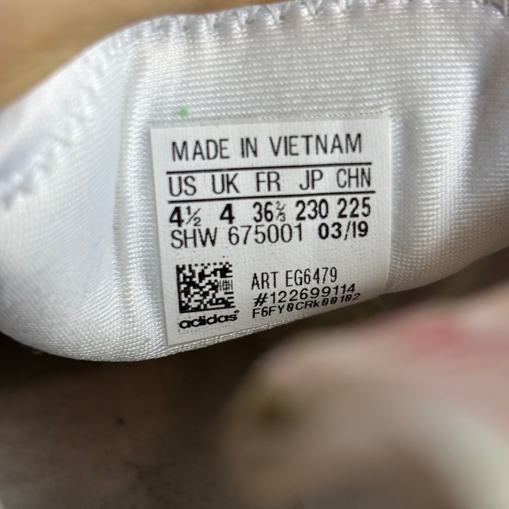 Adidas NMD R1 Firecracker Mesh Boost Running Shoes White Red Blue Youth Size 4.5 - Picture 8 of 9